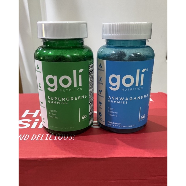 【Philippine cod】 ASHWA & SUPERGREEN Gummies by Goli Nutrition