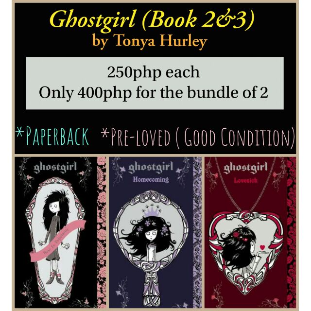 Ghostgirl (Book 2 & 3) by Tonya Hurley | Shopee Philippines