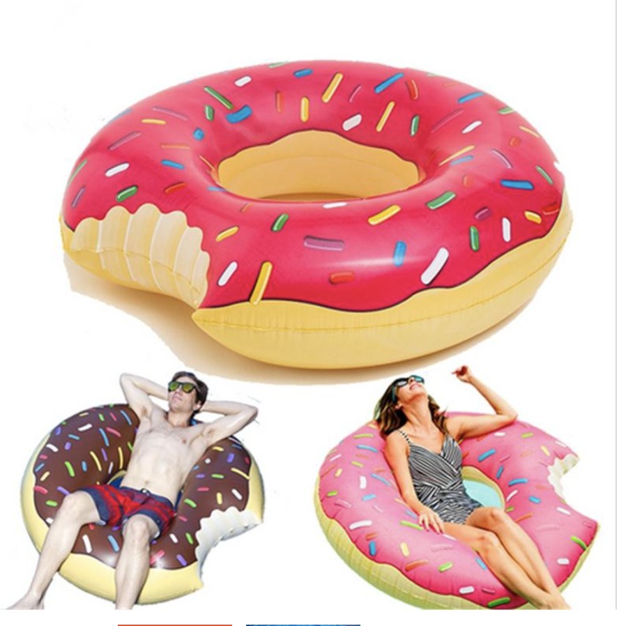 Inflatable donut swimming floater for kids salbabida 70cm swimming pool ...