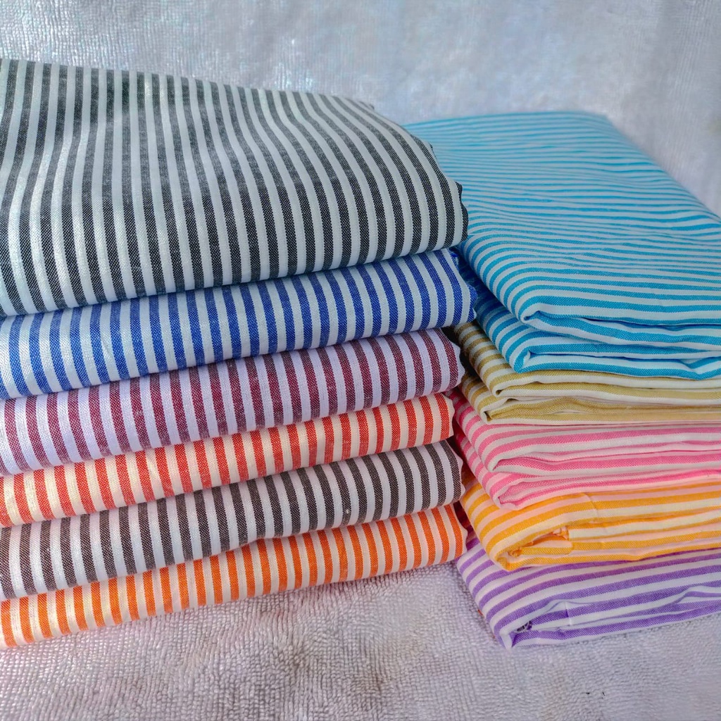 KATUN Cotton Fabric With Stripe Pattern/Stripe Fabric 4mm/08 Width