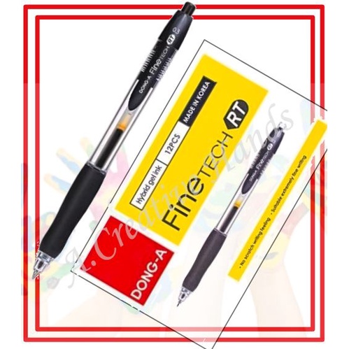 Dong-A Fine-Tech 0.3mm Gel Ink Pen No.13 : Red (Set of 3)