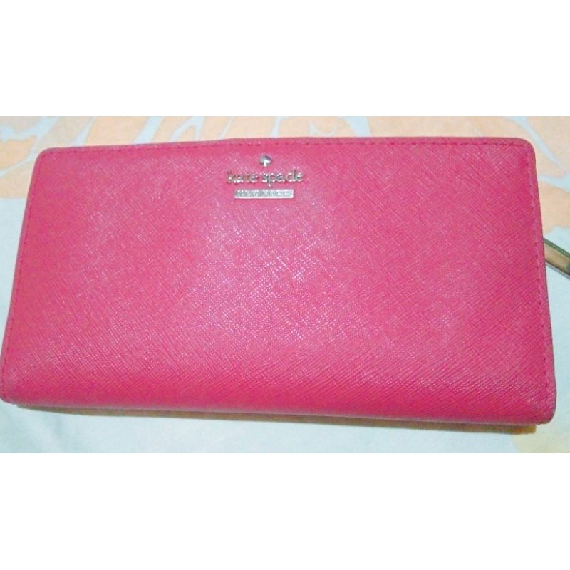 Pink kate discount spade card holder