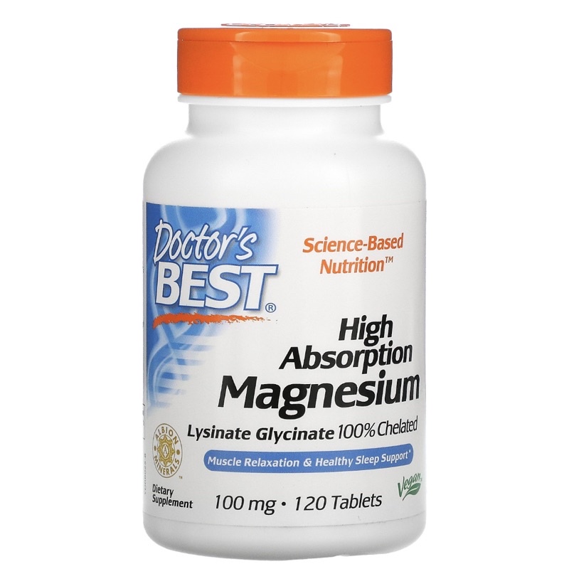 Doctor's Best High Absorption Magnesium Lysinate Glycinate 100% ...