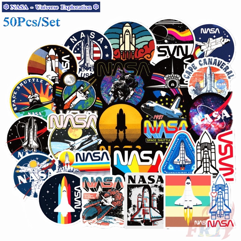 NASA - Series 03 Universe Exploration Stickers 50Pcs/Set DIY Fashion ...