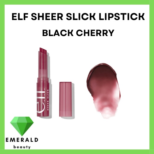elf cosmetics Sheer Slick Lipstick in Black Cherry (Clinique Black