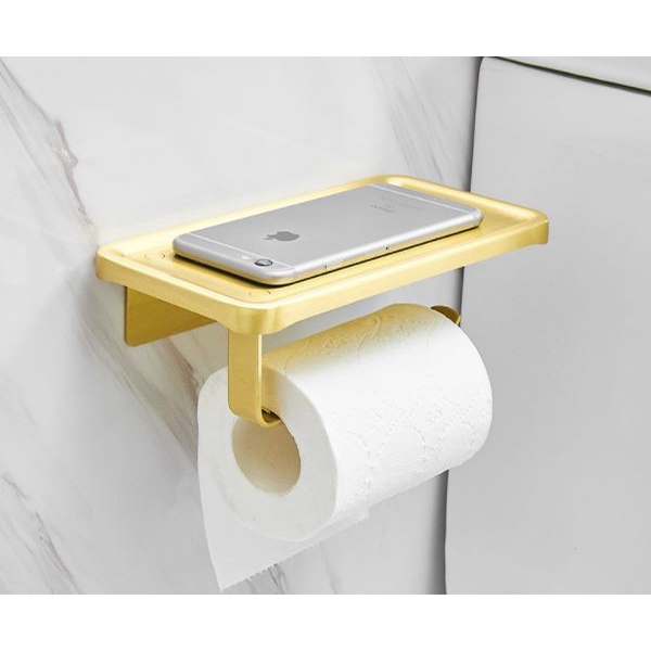 Gold Tissue holder / Tissue & Phone Holder / Bathroom Rack / Bathroom ...