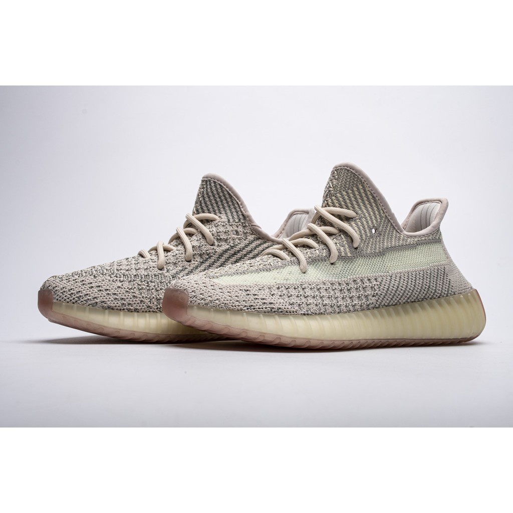 Original Adidas Yeezy 350 Boost V2 Citrin Reflective Running Shoes