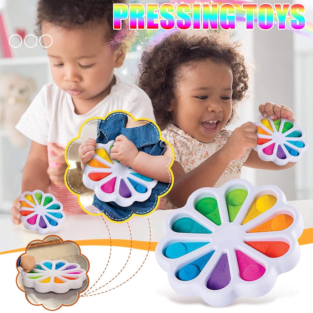 2021 New Silicone Simple Dimples Digits Fidget Toys Fat brain Simple ...