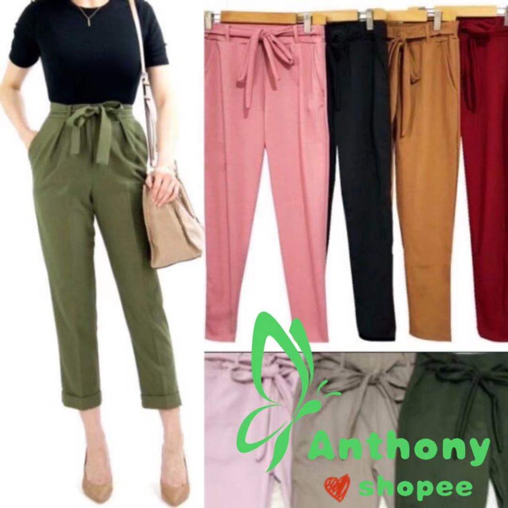 Anthony #9720 Korean fashion cotton candy pants (25-32) cod | Shopee ...