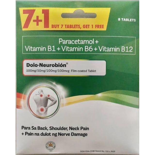 Dolo Vitamin B1 + Vitamin B6 + Vitamin B12 1612 Shopee Philippines