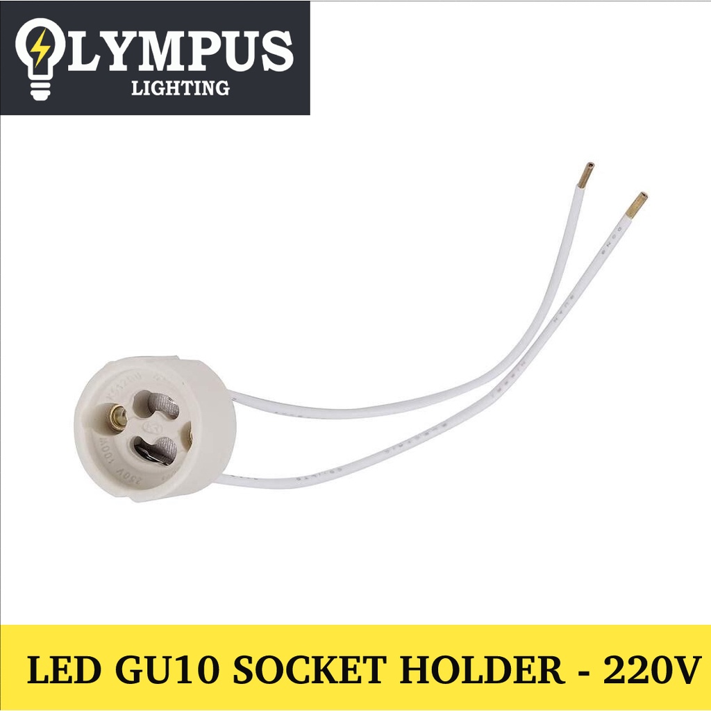 LED GU10 GX10 Lamp holder Wire Socket Connector 220V for Halogen