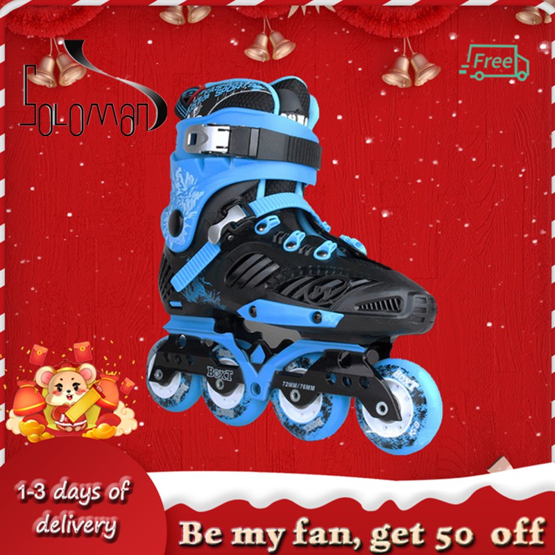 WQSLM Adult inline skates, Skates (Black and White)Roller skates