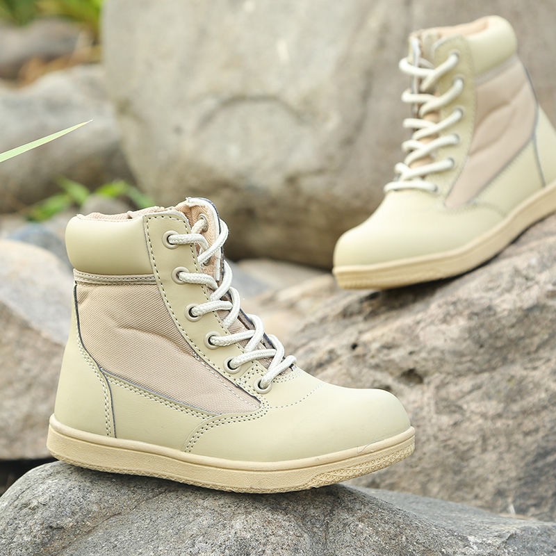 Children Kid SWAT Boots Outdoor Ibu Bapa anak Combat Boots Summer Camp Boy Hiking Shoes Shopee Philippines