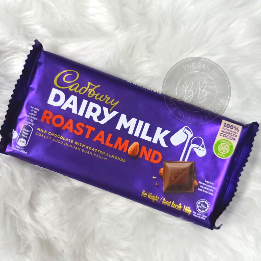 Cadbury Dairy Milk Roast Almond 160g Shopee Philippines