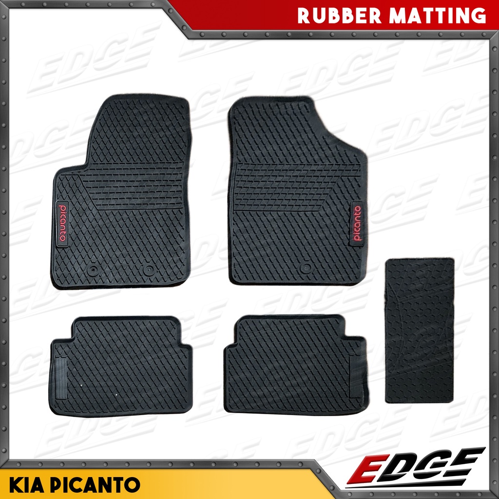 Kia PICANTO 20042021 Premium Rubber Matting // car mat floor guard protection mattings edge