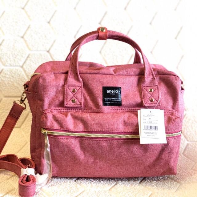 Anello AT-C1223 Shoulder Mini Boston Bag Pink Polyester Japan Tracking New