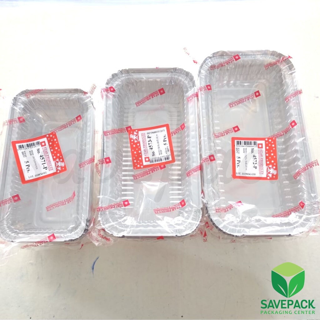 MICROWAVABLE Aluminum Tray, Loaf/Fruitcake Tray/Pan with Lid Shopee