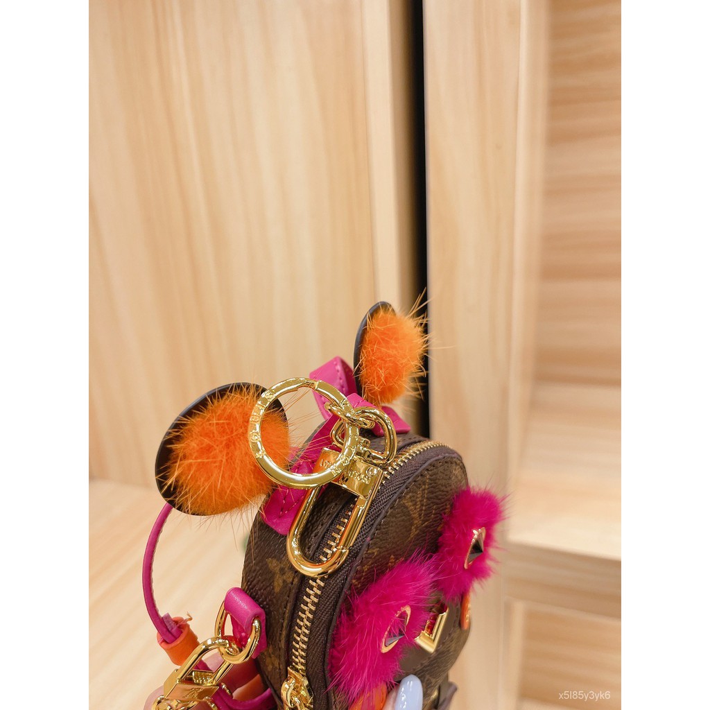 Louis Vuitton Micro Palm Springs Mink Owl Puppet Bag Charm