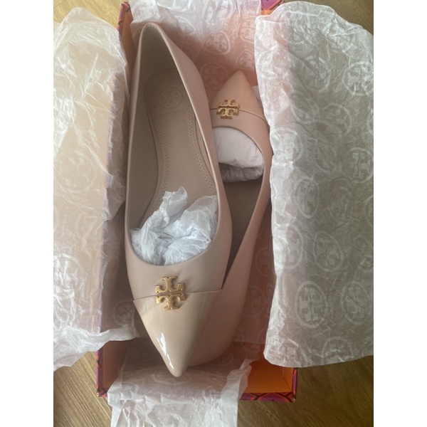 Tory burch seashell hot sale pink flats