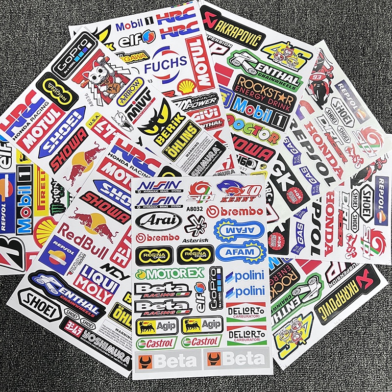 MOTUL NGK GoPro sponsor sticker for motor bike scooter motorcycle ...