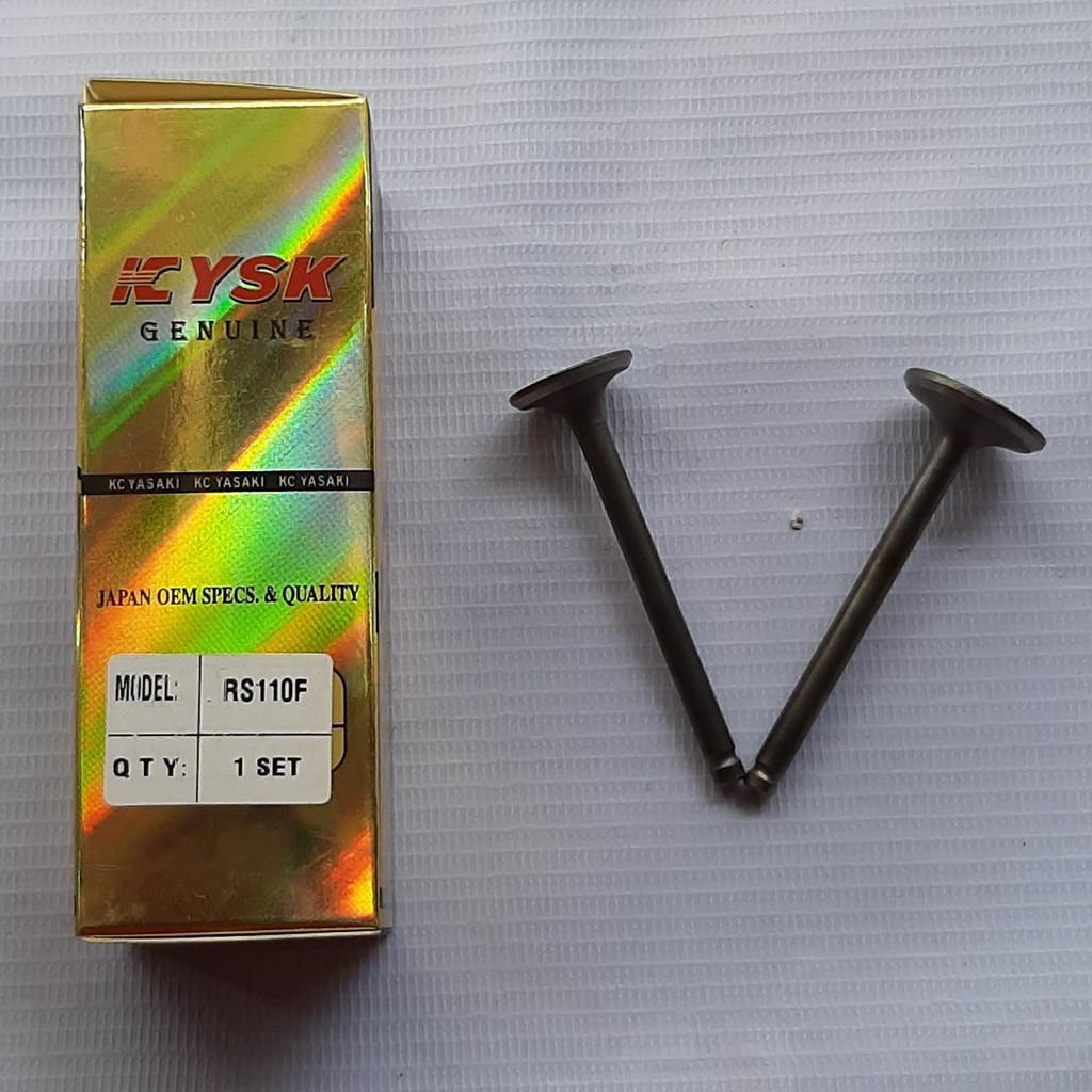 ENGINE VALVE OR INTAKE AND EXHAUST VALVE RS110F YSK BRAND | Shopee ...