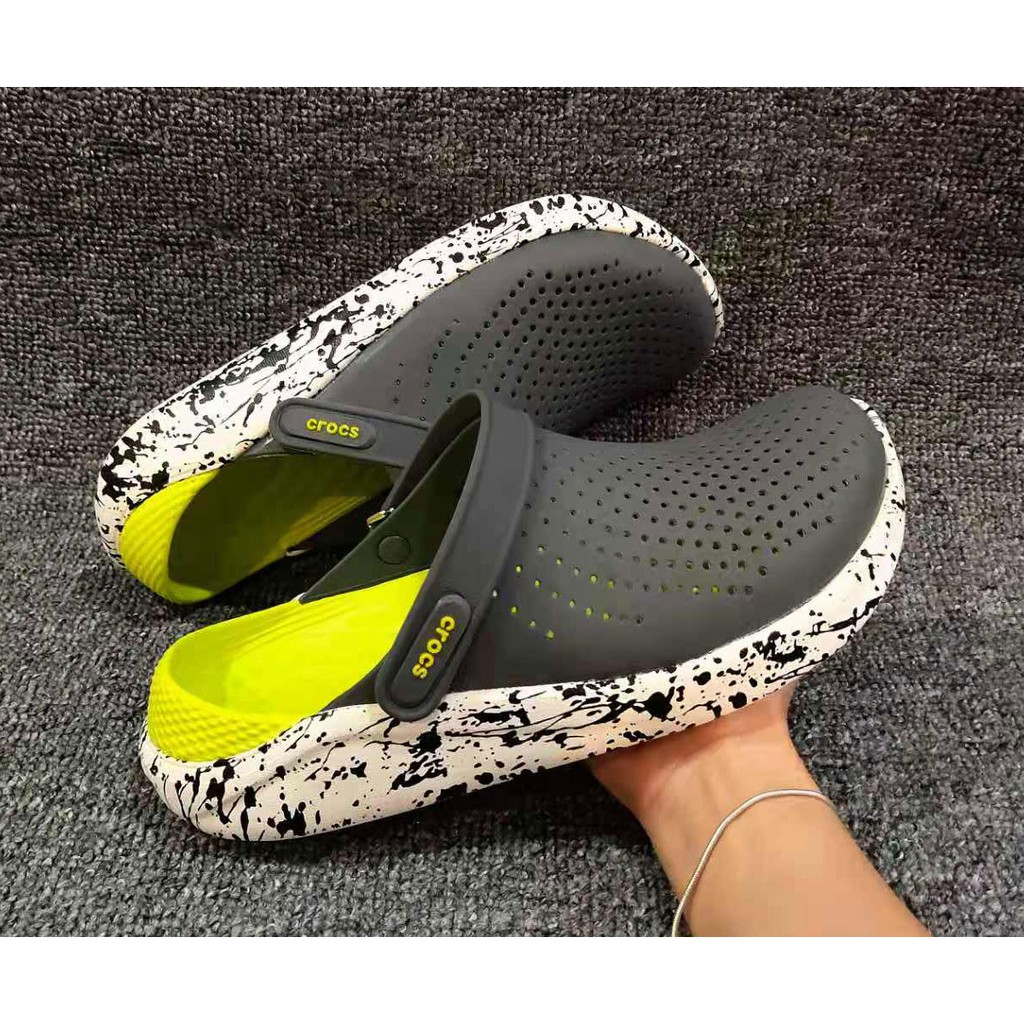 1 1 OEM crocs LiteRide men and women camouflage graffiti slippers sandals eco