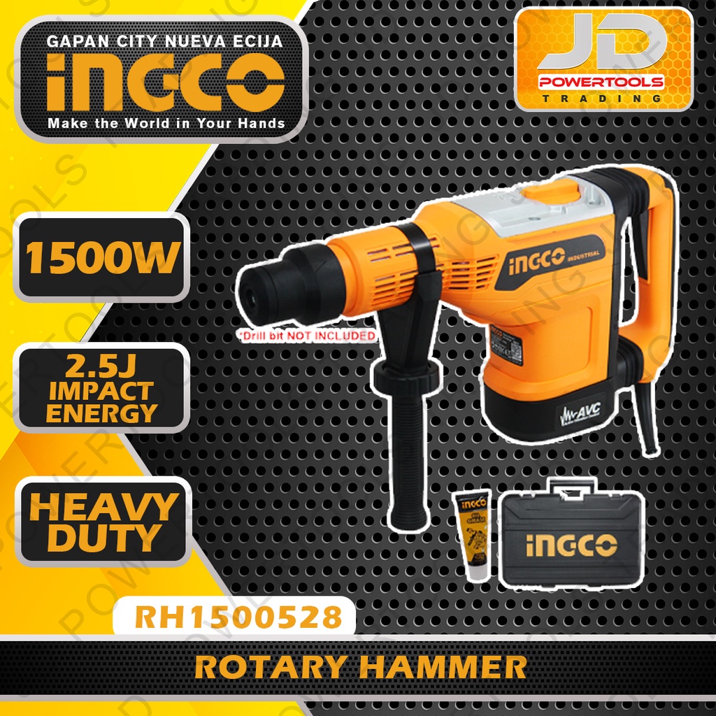 INGCO Industrial Heavy Duty Rotary Hammer Drill for Mining 1500W