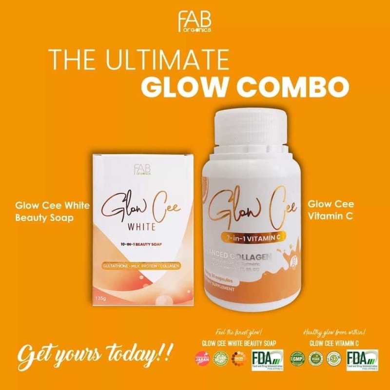 Glow Cee combo 7in1 Vitamin C with collagen, Glow Cee White whitening