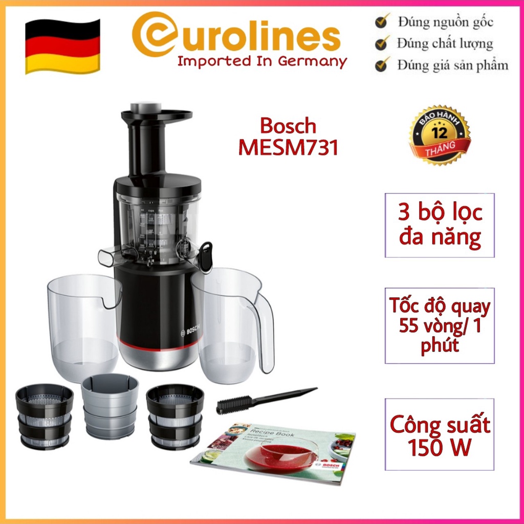 Bosch MESM731M Slow Press In Black [Germany Product] | Shopee Philippines