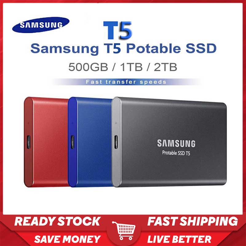 Samsung T5 Hd External Tb Portable Mini Ssd 1TB Solid State Drive 500gb  Touch