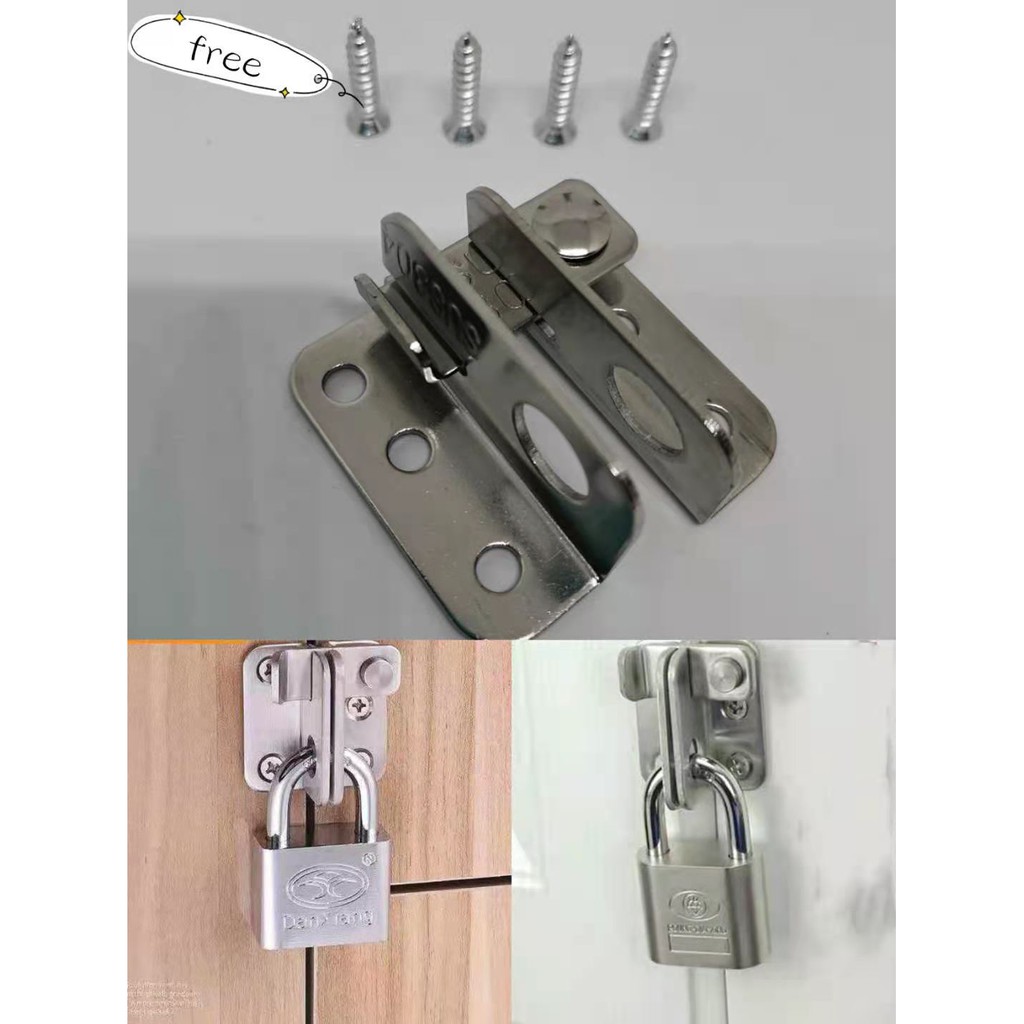 KX SUS304 Stainless Safety Door Latches, Gate Latches/Lock for Pet Gate