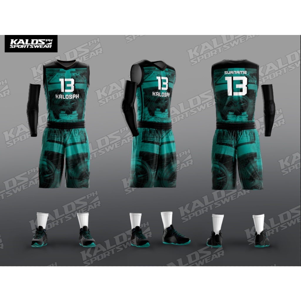 0018 SEAFARER MARINE SEAMAN DESIGN BASKETBALL JERSEY SET SANDO AND SHORT