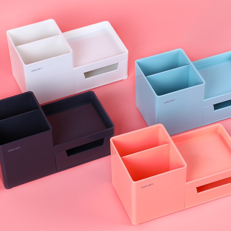 Deli 8907 Storage Box Organizer School Stationery Storage | Shopee ...