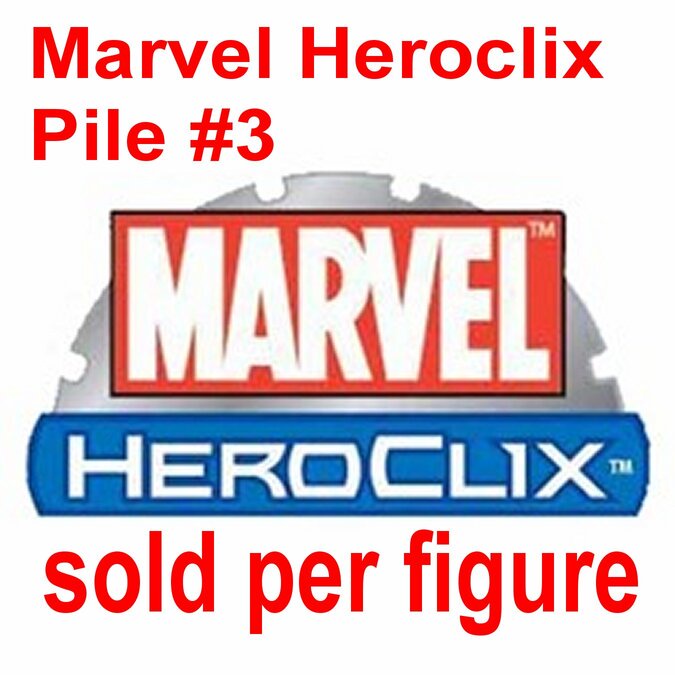 (price per piece) Marvel Heroclix pile #3 - figures only (sold ...