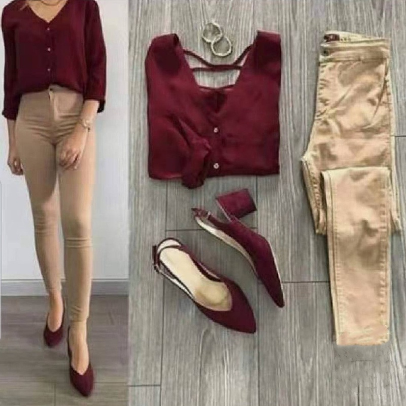 Maroon top outlet outfit