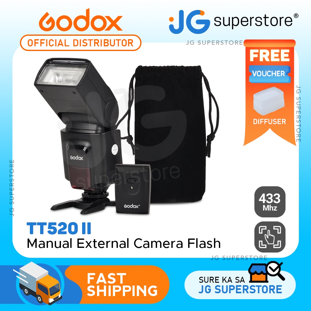 Godox TT520 II Manual Flash for DSLR Cameras JG Superstore Shopee