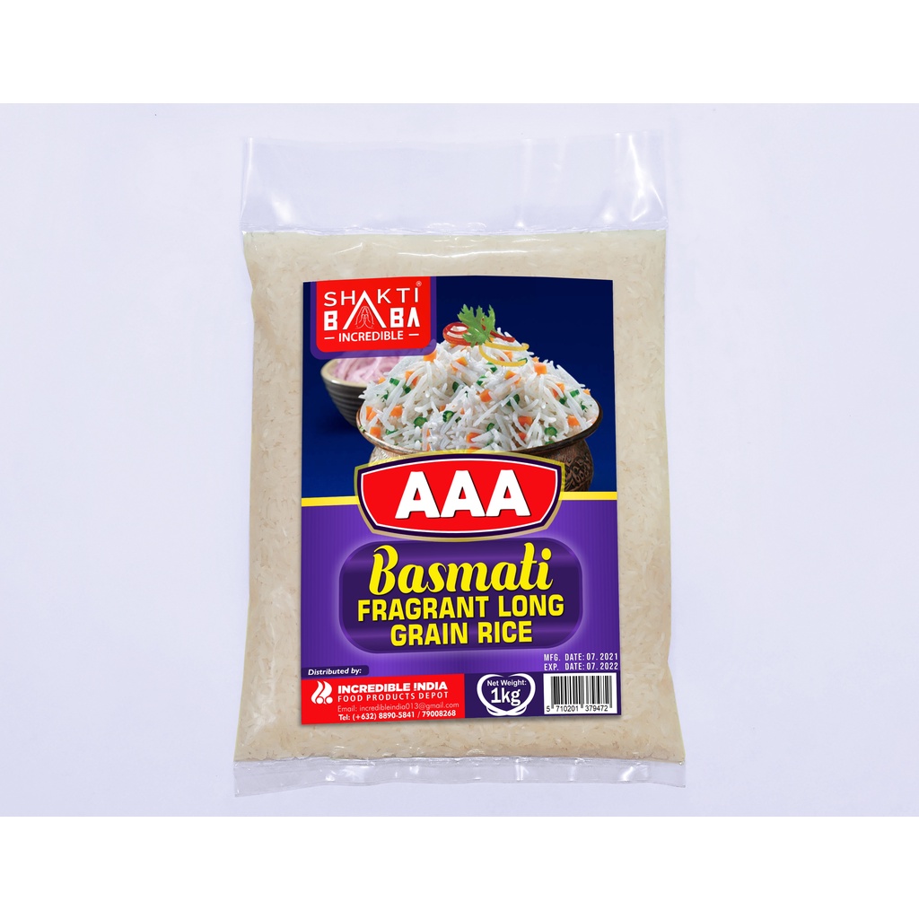 GENUINE (NO MIXED GRAIN) AAA Basmati Fragrant Long Grain Rice 1kg ...