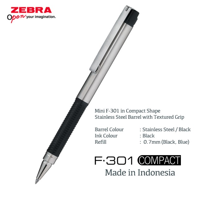 Zebra F-301 Compact / Stainless Pen | Shopee Philippines