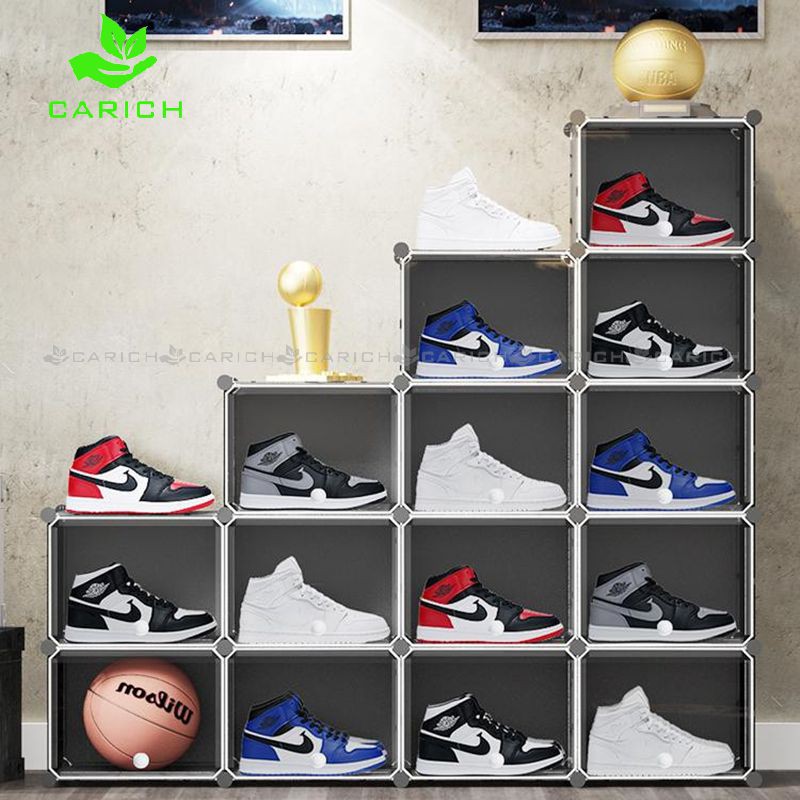 Portable Shoe Box Rack Storage Organzier Cabinet for Space Saving AJ Basketball Shoes Big Size DIY Shopee Philippines