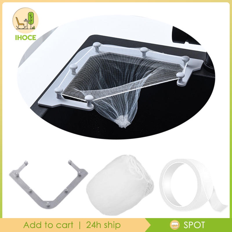 home life[Activity-11-] Triangle Sink Filter Holder Kitchen Sink Corner ...