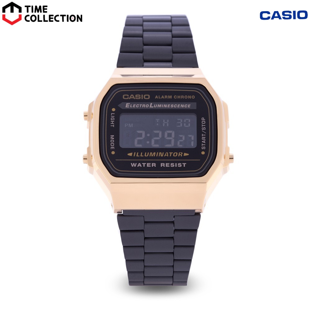 Casio A168WEGB-1B Digital Stainless Steel Strap Watch | Shopee Philippines