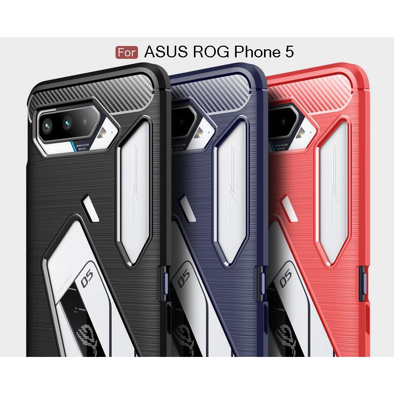 ASUS ROG 5 ROG Phone 5/5 Pro/5 Ultimate Soft Case Shockproof Carbon ...
