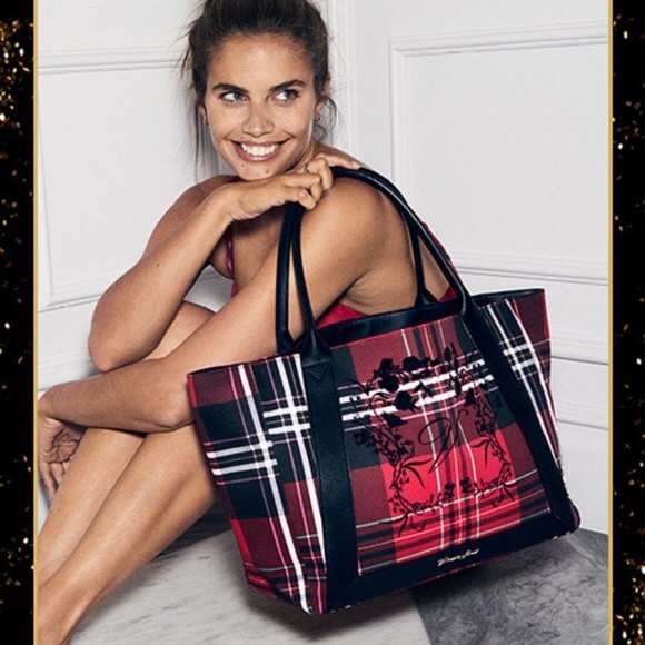 Victoria secret red discount tote