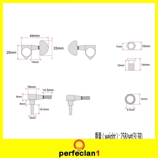 3r 3l Guitar String Tuning Pegs Keys Gear For Acoustic 