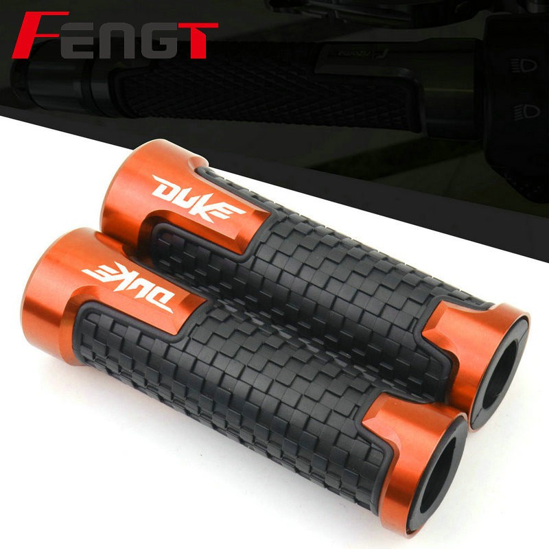 Motorcycle CNC Aluminum AntiSlip Handle Bar Handlebar Hand Grips Duke