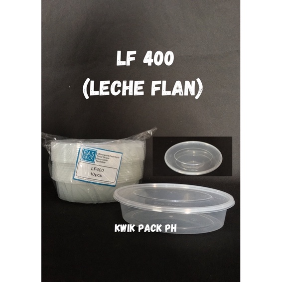 Leche Flan Plastic Container - 10 pcs per pack