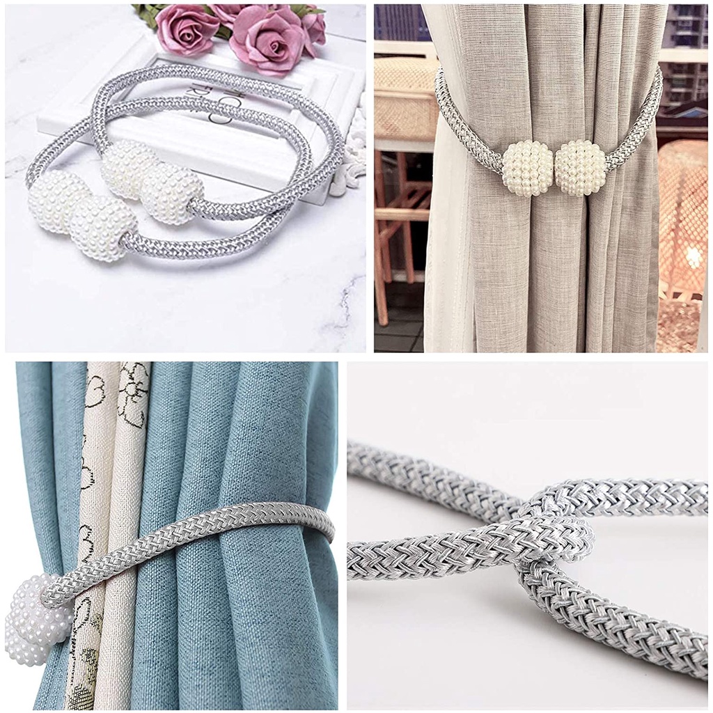 H&L COD#1pc Strong Magnetic Curtain Tiebacks Decorative Rope Holdbacks ...