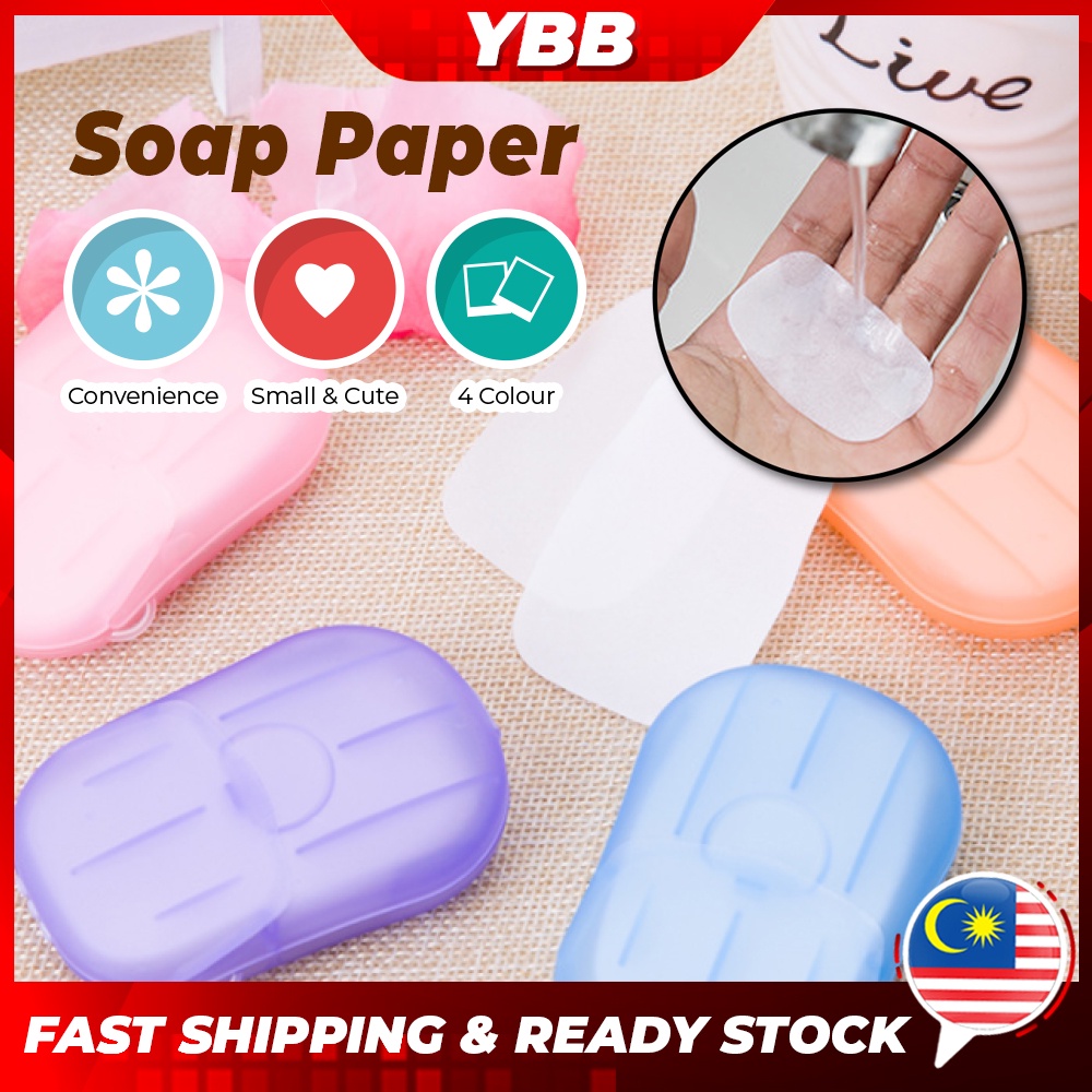 YBB Portable Travel 20Pcs Disposable Hand Soap Tablets Hand Washing ...