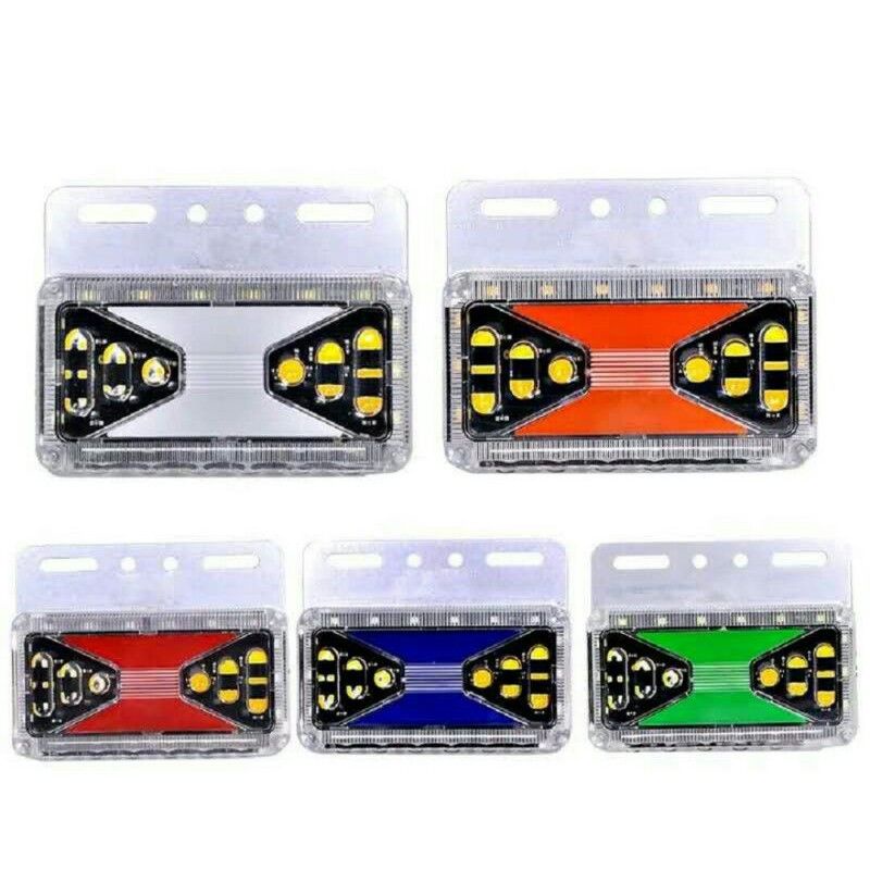 Square Model/Side Light Tailgate LED Turn Signal Running 24 Volt ...