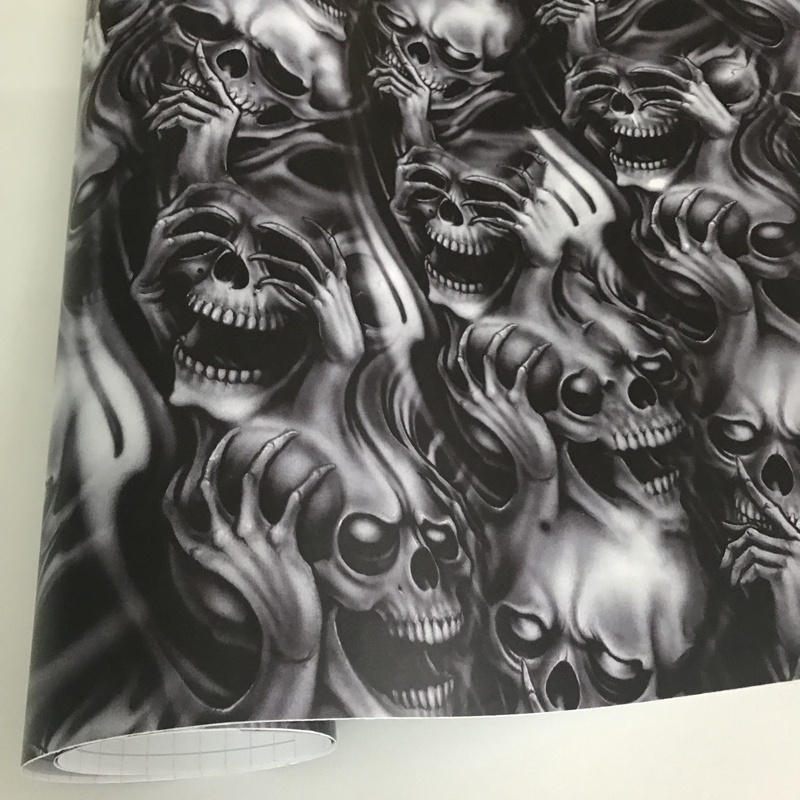 ORINO Car Wrap Graffiti Skull Sticker Camo Sticker Bomb Vinyl Film ...